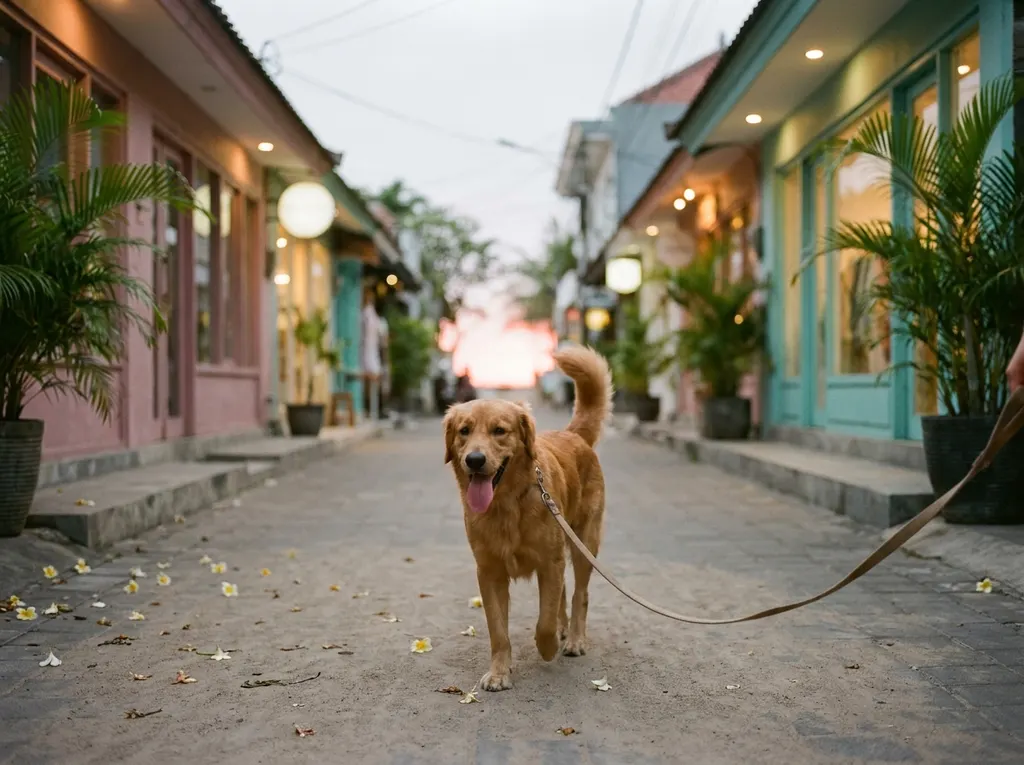 Professional dog walking and pet care in Seminyak, Bali