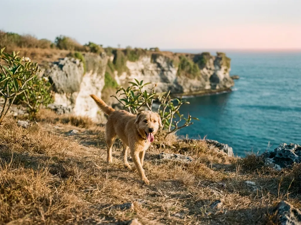Professional dog walking and pet care in Uluwatu, Bali